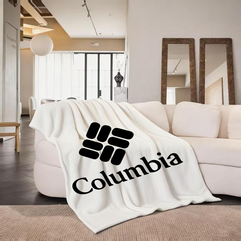 Brand C Columbia Throw hot Flannel Throw Blanket Suitable for Sofa Living Room Bedroom soft