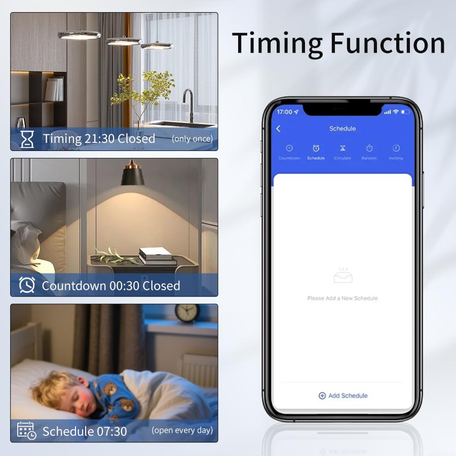 WiFi & RF 2.4G Smart Switch AC100-240V 16A Relay Breaker Cozylife App Remote Control with Alexa Google Home Yandex SmartThings