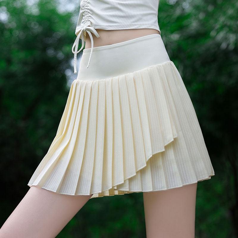 Womens Sports Skirt Top Set Badminton Tennis Running Quick Dry Pleated