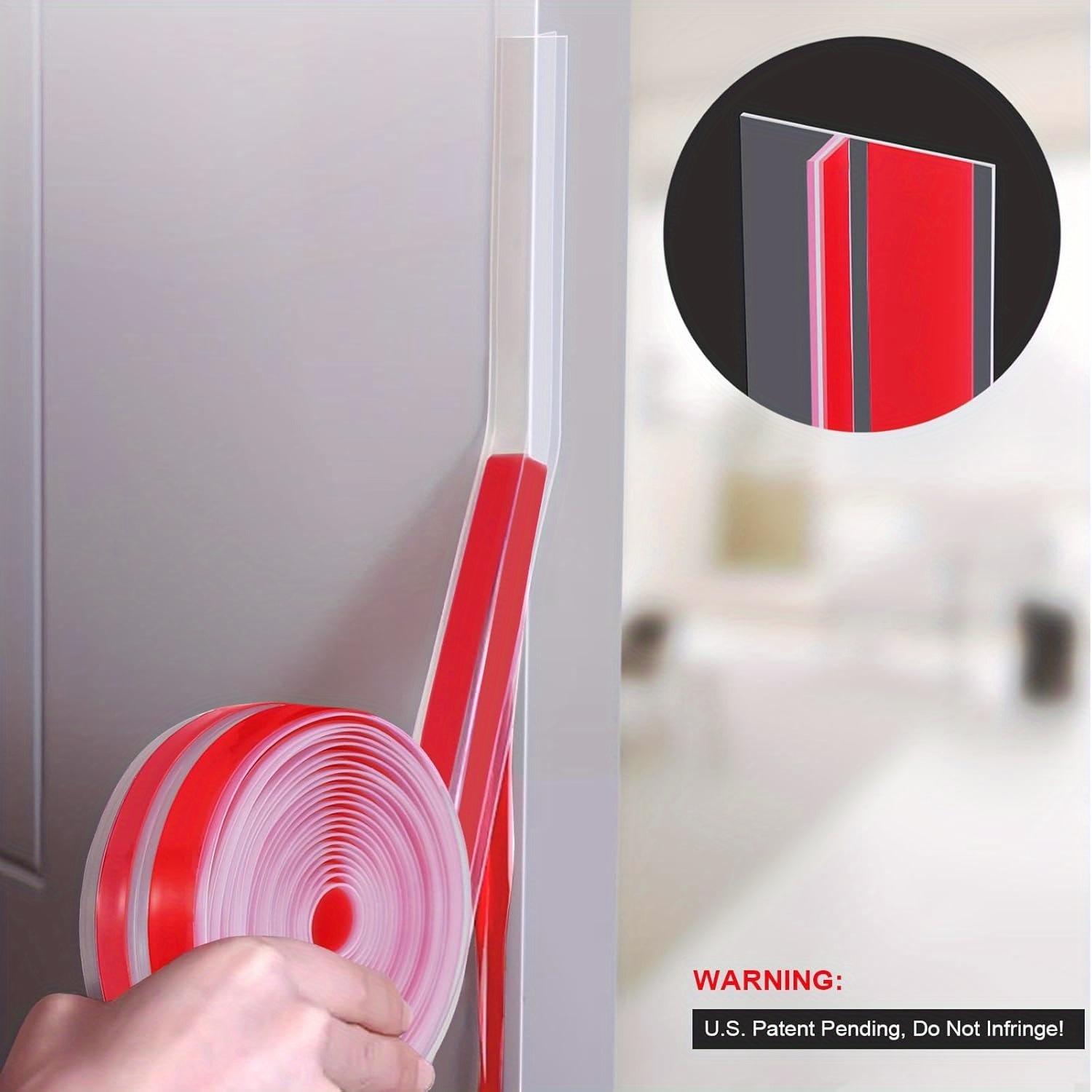 

T Door Gap Bottom Sealing Strip Silicone Self-adhesive Door Windproof Bedroom Glass Door Window Door Sound Insulation Strip 3M