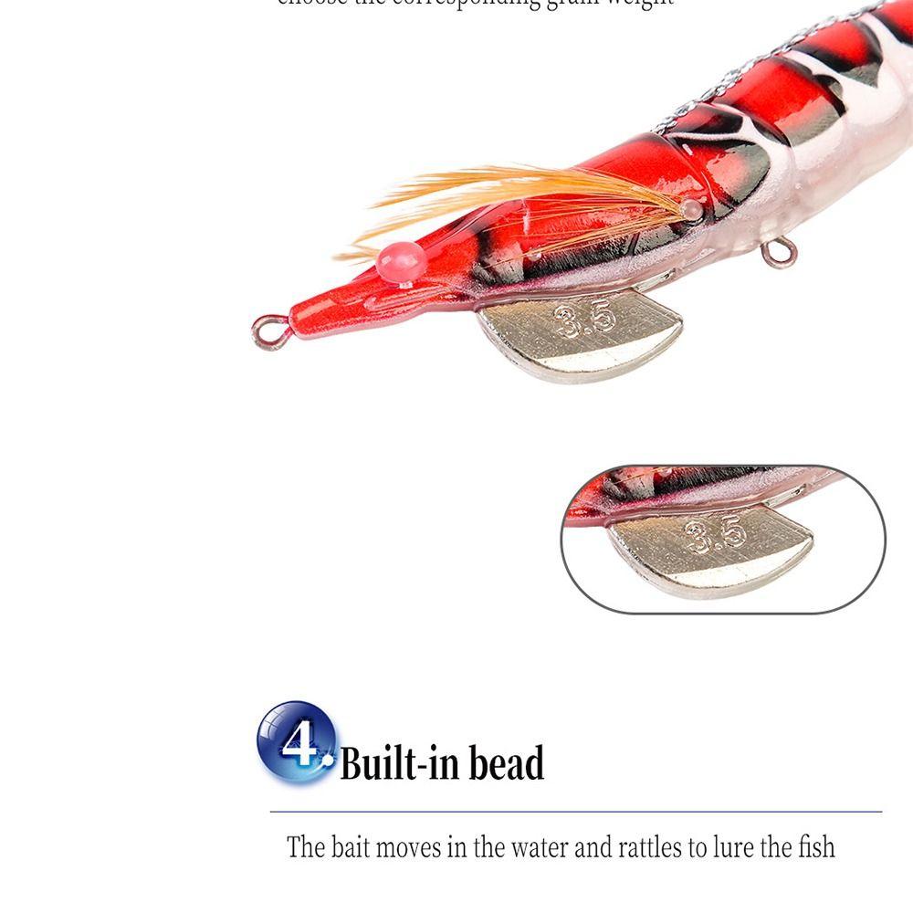 130mm/20g Shrimp Bait 3.5# Octopus Lure 2025 Squid  Hook  Lifelike