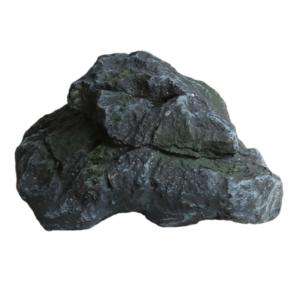 Fake Landscape Rock Yard Ornament Irregular Fiberglass Lightweight Realistic Highly Simulation Accessory Garden Decoration