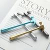2Pcs Metallic Hammer Tool Stationery Creative Ballpoint Pen Hammer School Supply
