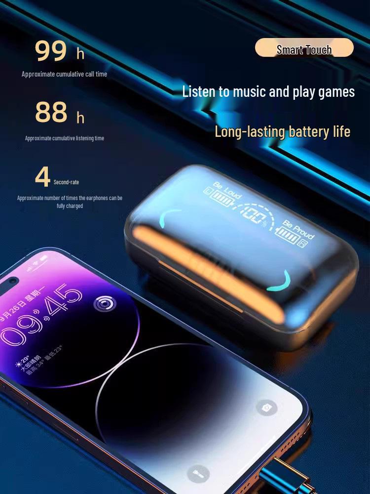 2025 True Wireless Noise-Cancelling In-Ear Bluetooth Earphones for Men & Women - High Sound Quality & Long Battery Life