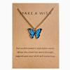 European and American Hot-selling Bohemian Alloy Butterfly Pendant Necklace Pendant Set Collarbone Chain Jewelry Card Pack