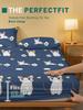 Cartoon 1 Cute Animal Cat Printed Matte Fitted Sheet, Bedroom Printed Bed Cover, Bedding Excluding Pillowcases