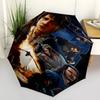1pc Fantasy Adventure Automatic Folding Umbrella - Compact 8-Rib Design, Durable Plastic & Iron1207L