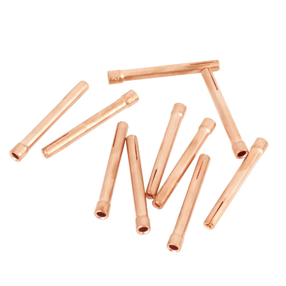 10Pcs 10N24 Welding Torch Collets for Tig Welding Torch WP171826 2.4mm