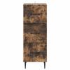 Vintage Style Drawer Cabinet Smoked Oak 33 X 34.5 X 89.5 Cm