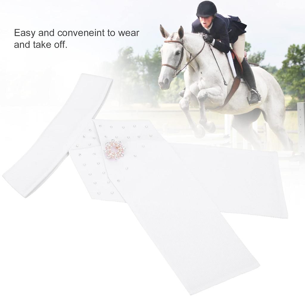 Adult Cotton Stock Tie, Durable Riding Stock Tie, Beautiful Free Size Combed Cotton Professional for Riding Accessories for Equestrian Competitions