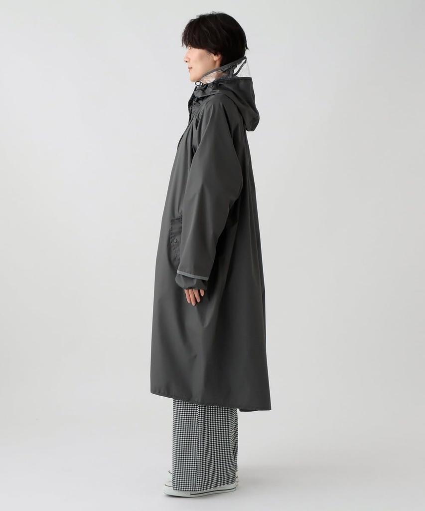 Afternoon Tea Living JK16 Tent Line Charcoal Gray Raincoat/Poncho Raincoat,