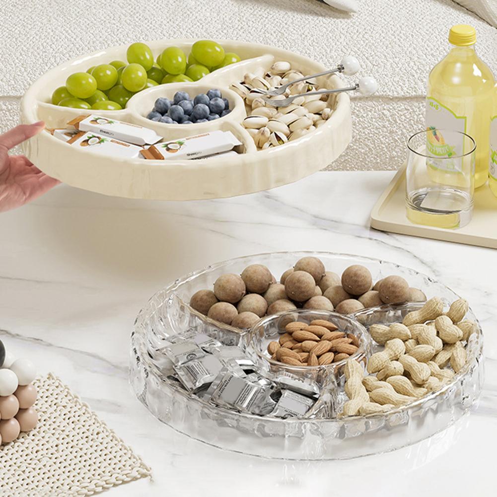 Fruit Snack Serving Tray Large Kitchen Fruit Tray For Dried Fruit