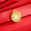 Eight Treasures, Fortune, Lotus, Hollow Out Ancient Method, Lotus, Compass, Accessories, Necklace, Pendant