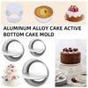 1pc Cake Mould Aluminum Alloy Round Pudding Cheesecake Mold Cake Mold Baking Mould With Removable Bottom Cake Mold Kitchen Tools