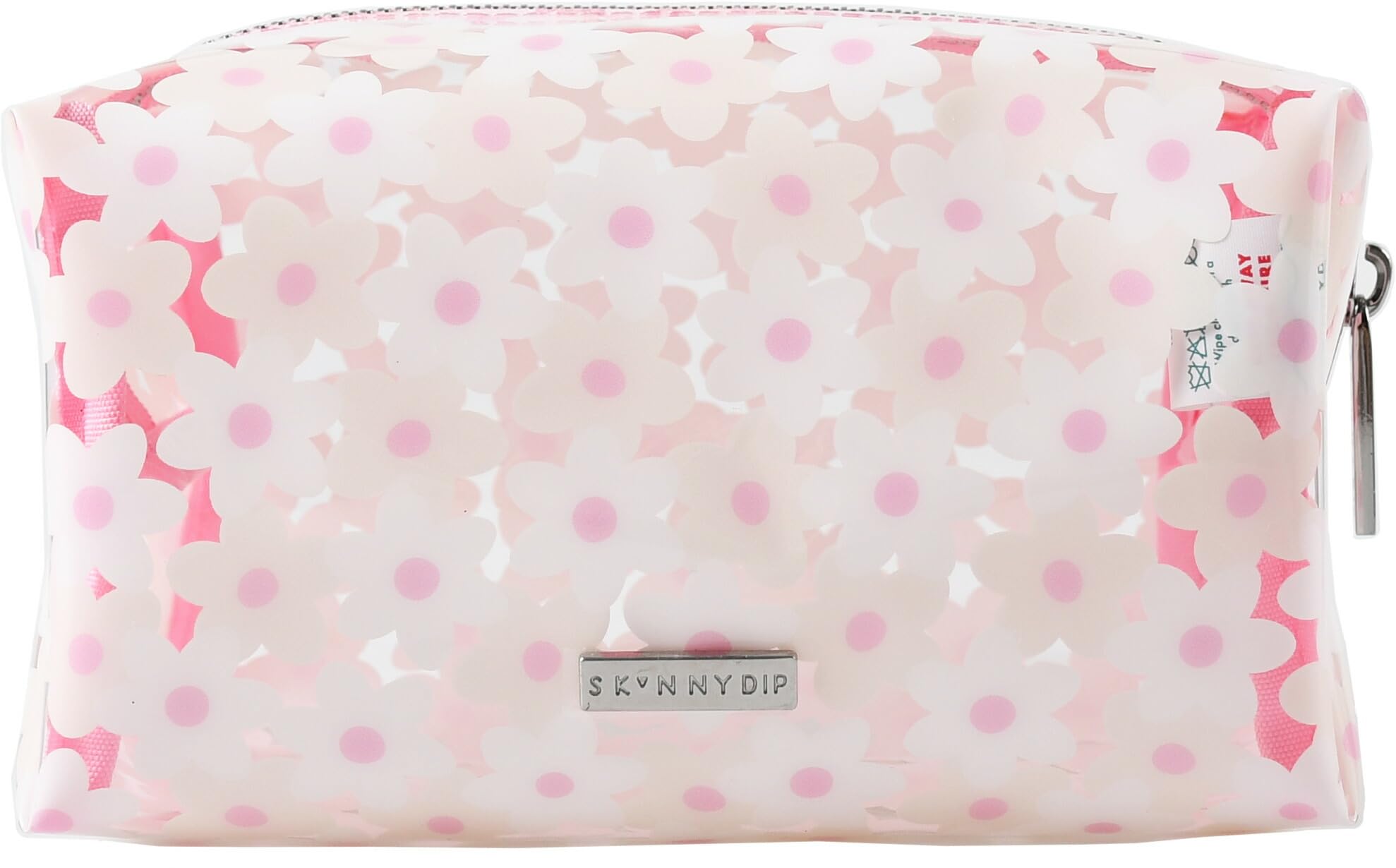 

Skinnydip Makeup Pouch, White Daisy, Small Item Case, 6934PCWD