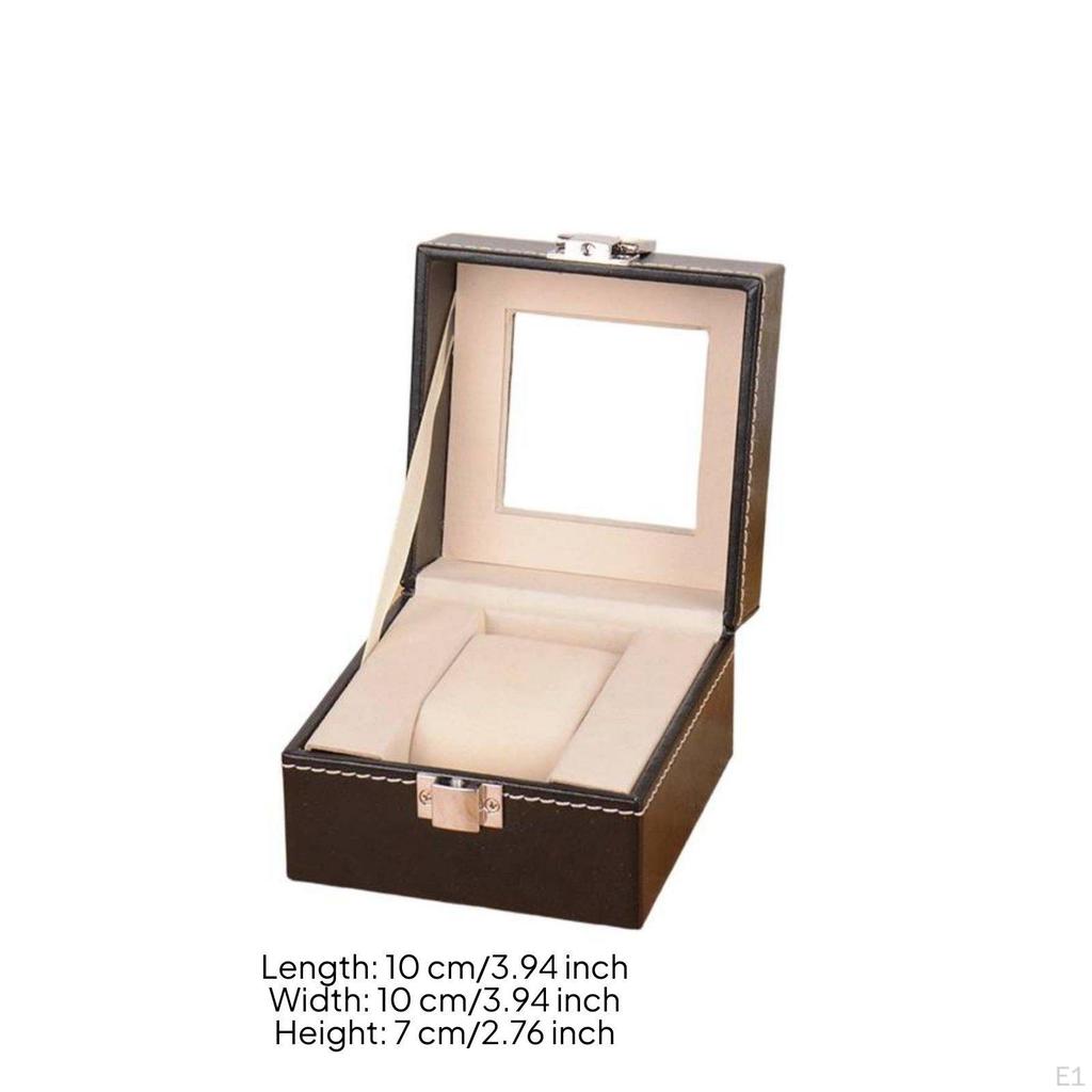Single Watch Display Box DustResistant Soft Interior Lining