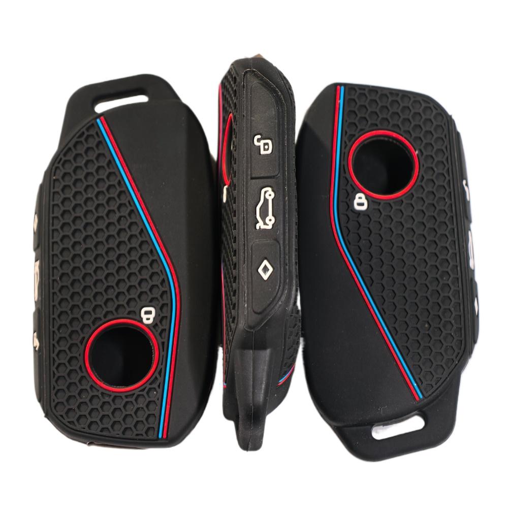 Silicone Holder Key Cover Accsesories Car Key Case Keychain For Bmw Series 7 735I 740Li X7 X1 U11 I7 G07 Lci Xm