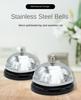Metal Service Call Bell for Restaurant Kitchen Hand Push Table Bar Counter Stainless Steel Calling Bell Meals Ordering Reminder