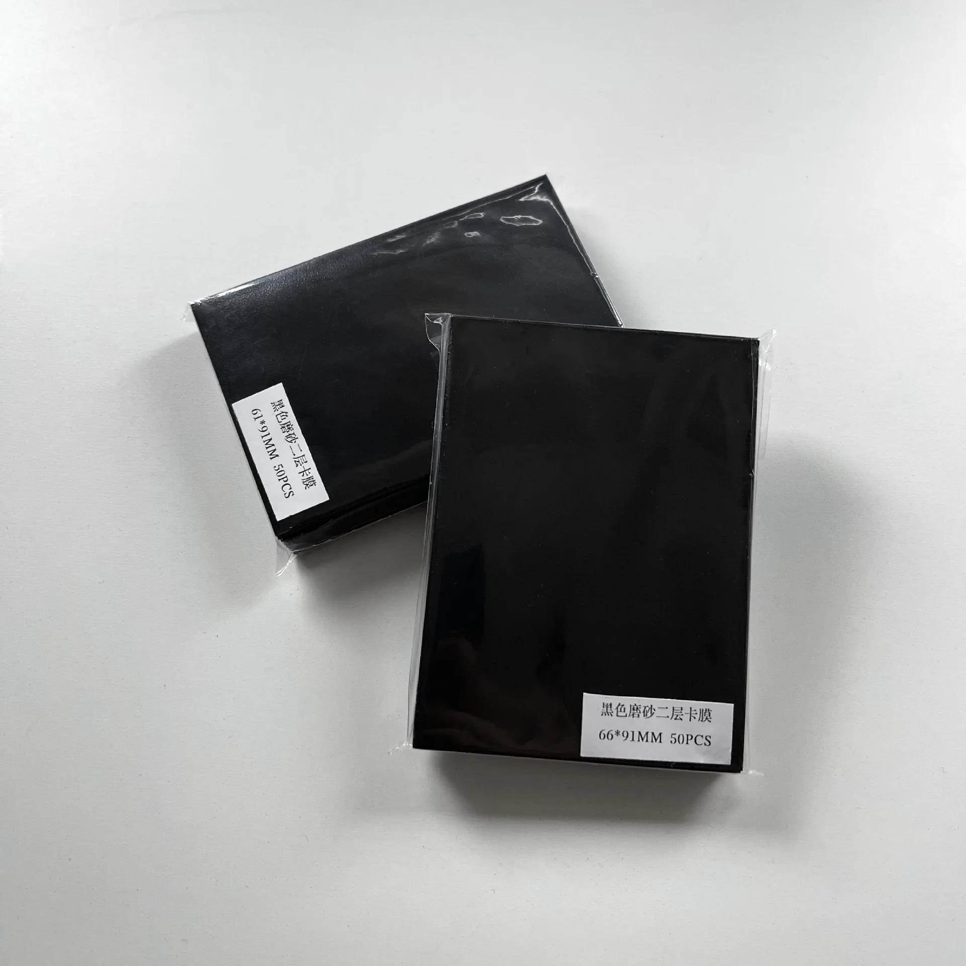 

50 шт., рукава для карт Kpop, 61x91 мм, держатель цвета макарон для открыток, пленка с верхней загрузкой, защита для фотокарт, игровых карт