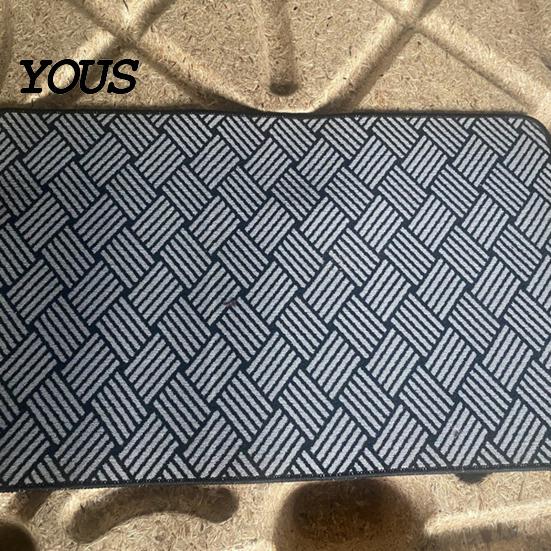 Anti-pilling Floor Mat Jacquard Entrance Door Mat, Quick-Dry Water Absorbent Machine Washable Non-Slip Doormat for Bathroom Kitchen Quick-drying