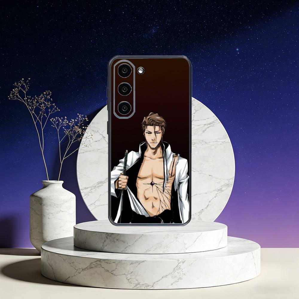 A-Anime A-Aizen S-Sousuke Phone Case For Samsung Galaxy A73,A72,A71,A70,A53,A52,A51,Others Soft Black Cover