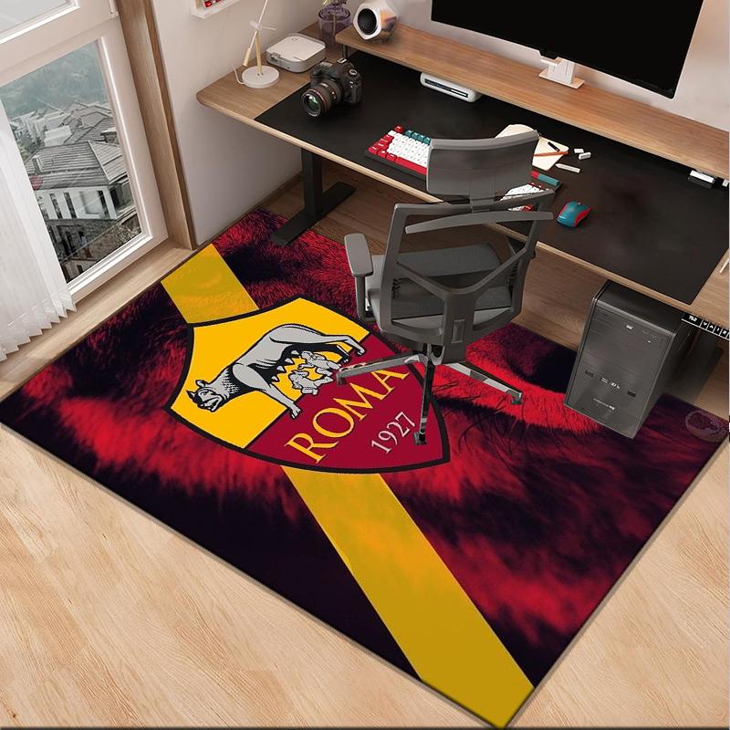 Fußballverein Emblem Büro Teppich Stuhlmatte, Spiel Teppich, Geeignet für Eingangsbereich, Schlafzimmer, Wohnzimmer, Schreibtisch, Weihnachtsgeschenk