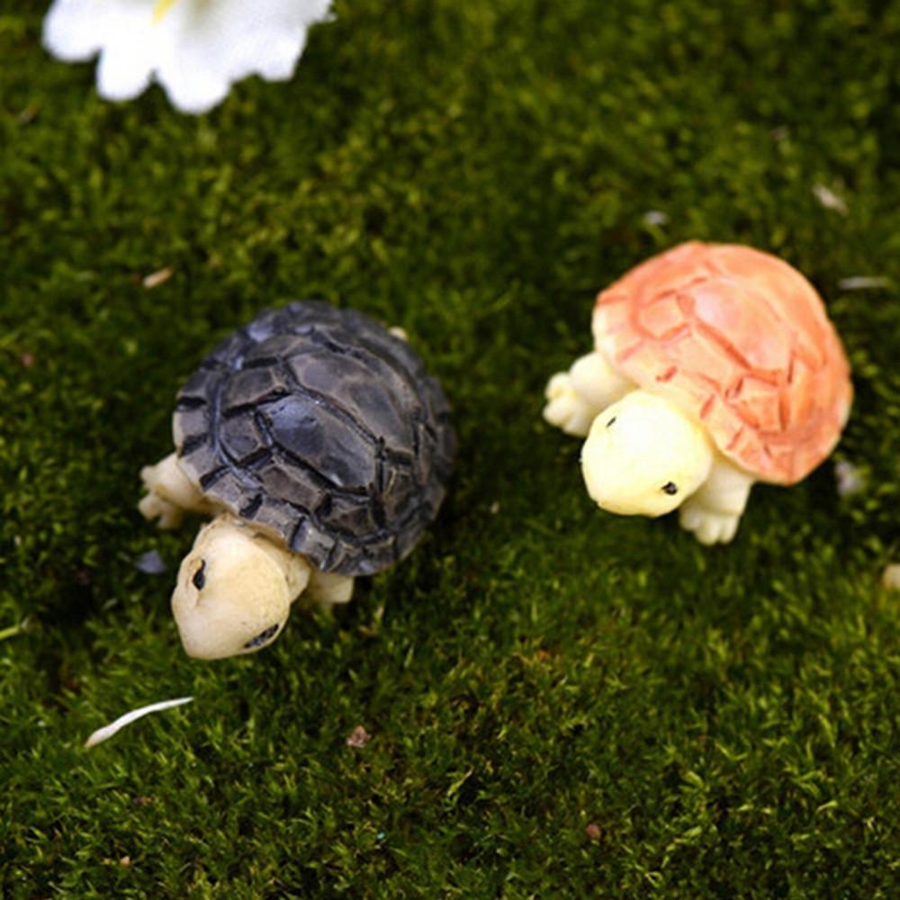 2023 1pcs Tortoise Model For Doll House HomeFairy Garden Miniatures Terrarium Desktop Succulents Micro Landscape Decoration
