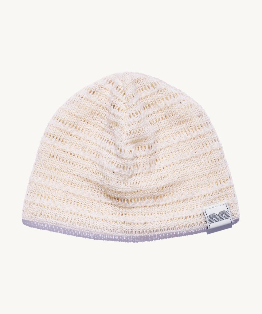 NOT NEW Nn Label Stripe Beanie Cream