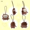 Morisaka Global Petamon Monkey Plush Keychain 5.5x2.5x6.5cm Cute Animal Strap Charm