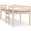Vidaxl Letto Alto, 80X200 Cm, Legno Massello di Pino