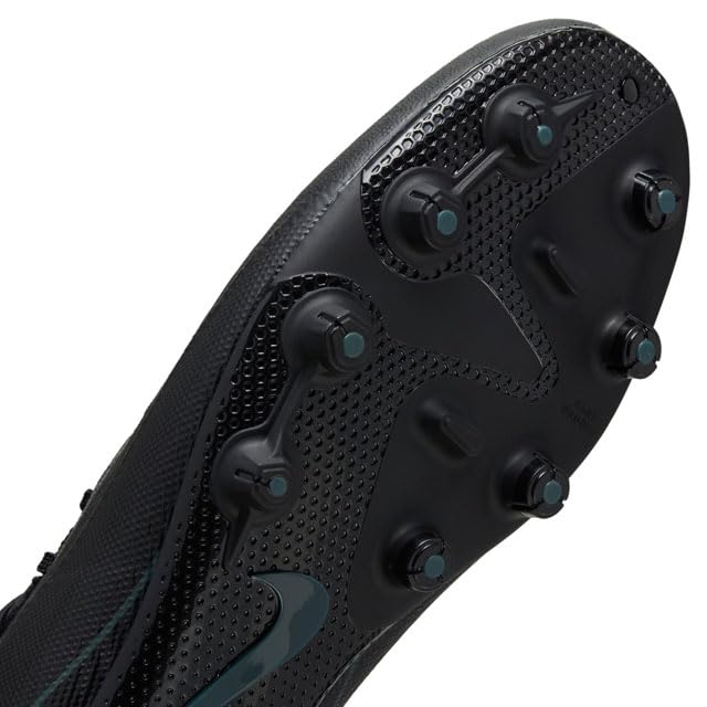 Nike Mercurial Vapor 16 Academy Hard Ground Soccer Japan shoe Men's Low-Top Cleats, Black/Black/Deep Jungle, FQ8431, (Japanese size, adult, numerical,