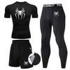 Men's Spider-Man Compression Three-Piece Quick-Dry Sports Suit