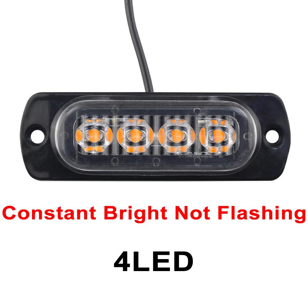 

1 шт. светодиодный стробоскопический сигнальный фонарь, дешевая стробоскопическая решетка, мигающий световой бар для грузовика, автомобиля, маяк, лампа янтарного светофора 12 В 24 В, автомобильный свет White Blue