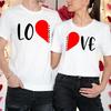 Couples Valentines Day Outfit Ideas Heart Puzzle Matching T Shirt Tee #VD
