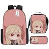 Two-dimensional children's schoolbag animation boys backpack satchel pencil case Oxford cloth