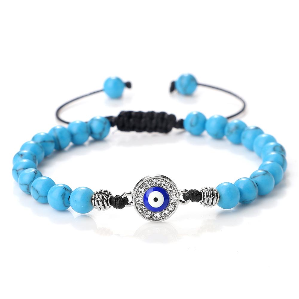 Handmade Ethnic-Style Demon Eye Beaded Bracelet