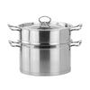 Sigangyoutai 26cm Stainless Steel 2-Tier Steamer Pot