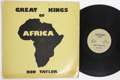 12inch Record ROD TAYLOR  Great Kings Of Africa Dont Give It NONE FREEDOM SOUNDS Jamaica Reggae Ska  Dub Used