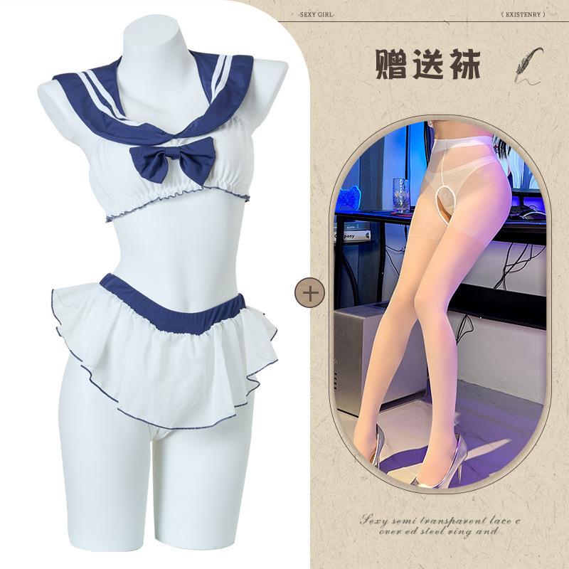 Aishangyou Erotic Underwear Sexy Erotic Free Underwear Split Jk Uniform Role-playing Erotic Suit