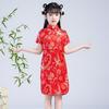 Dívčí letní retro čínský oděv: Módní čínské princeznovské šaty pro děti