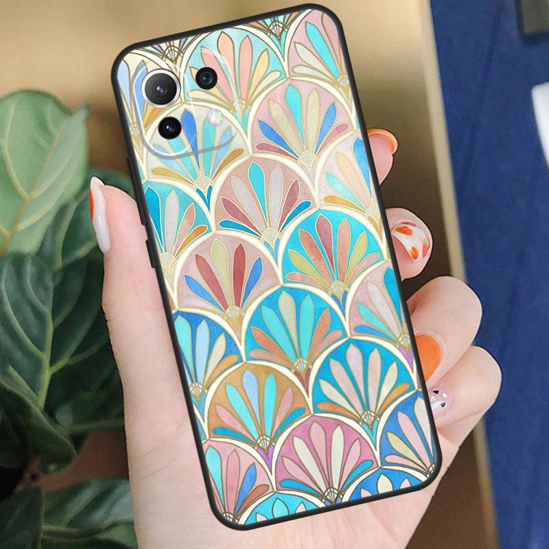 Muted Moroccan Mosaic Tiles Case For Xiaomi 17 Pro Max 14 15 Ultra 13T 14T 15T Pro POCO F8 F7 F5 F6 X5 X6 X7 Pro Coque