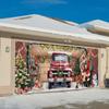 Christmas Background Cloth Outdoor Garage Door Sticker Tapestry Cloth Holiday Party Decoration Matching Hanging Cloth