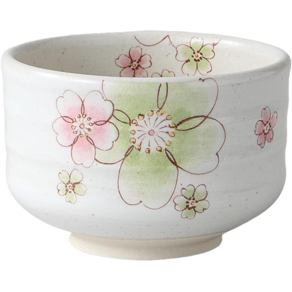 

Matcha x Modern Sakura Design Tea Mino Made in Japan Ale-net Bowl, 11.5 H7.8cm, (Green), Ceremony, Ware, зелёный