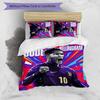3pcs Kylian Mbappé Pattern Bedding Set Duvet Cover Set Includes Duvet Cover &pillowcases,perfect All Season Bedroom Decoration&gift