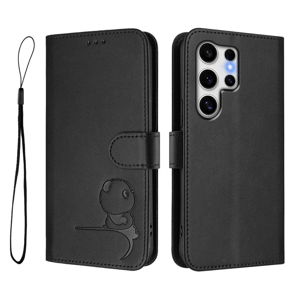 WEFOR Compatible with Samsung Galaxy S26 S25 Edge S25 S24 Ultra Case Wallet with RFID Blocking Flip Card Women Men Panda Cover