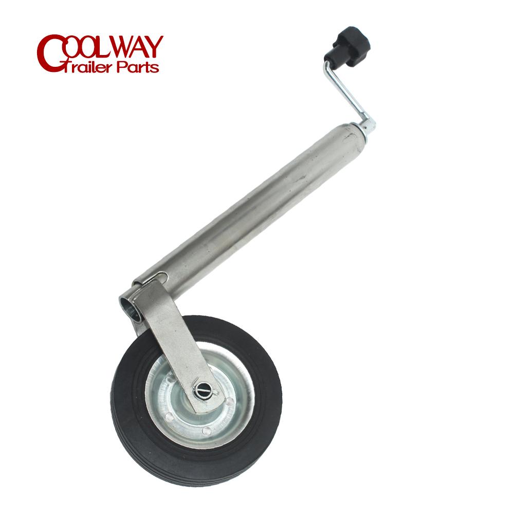 Europe Type Top Wind Trailer Jack Jockey Wheel RV Stand With Clamp 48MM Tube CAP 150KG Caravan Accessories Camper Parts