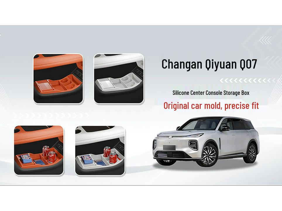 Multi-Functional Silicone Console Storage Box for Changan Qiyuan Q07 Interior
