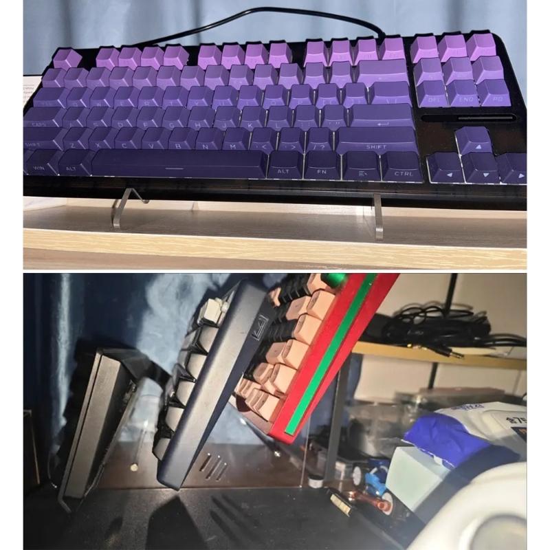 Acrylic Keyboard Stand Computer Mechanical Keyboard Rack Storage Mechanical Keyboard Holder for Gaming Programming