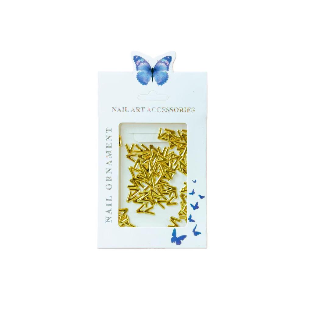 Nail Art Decorations: LOVE Letters, Hearts, Flowers, Metal Alloy Hollow Designs for DIY Journals