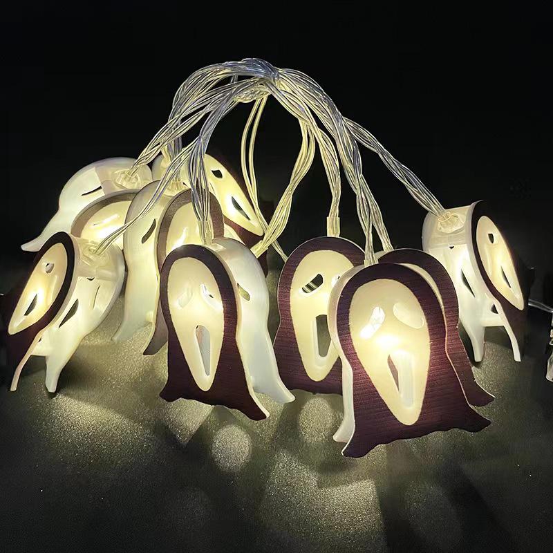 Halloween LED String Lights: Pumpkin, Spider, Skull, Ghost & Bat Decor for Party & Bar